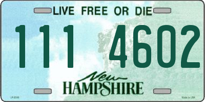NH license plate 1114602