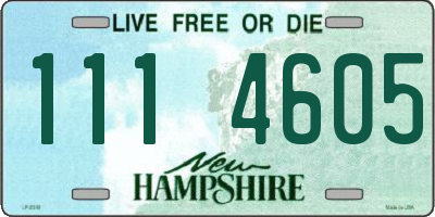 NH license plate 1114605