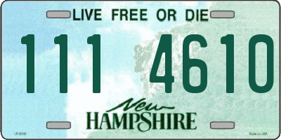 NH license plate 1114610