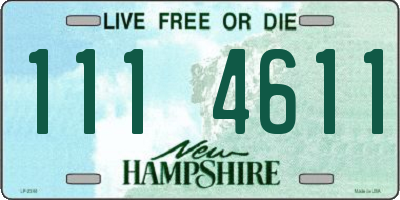 NH license plate 1114611