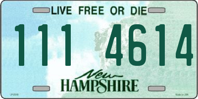 NH license plate 1114614
