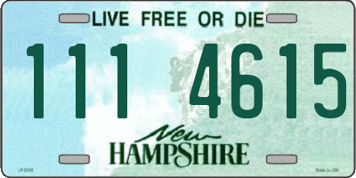 NH license plate 1114615