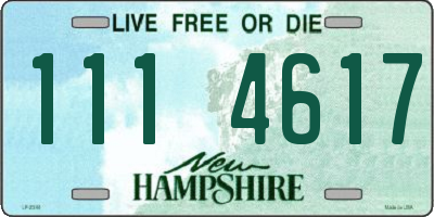 NH license plate 1114617