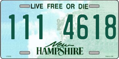 NH license plate 1114618