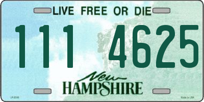 NH license plate 1114625