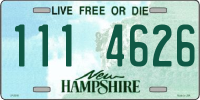 NH license plate 1114626