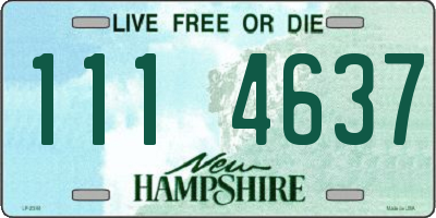 NH license plate 1114637
