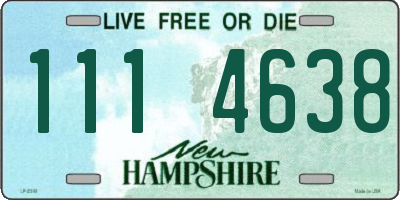 NH license plate 1114638
