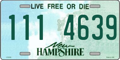 NH license plate 1114639