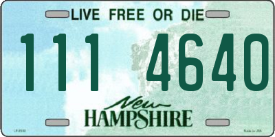 NH license plate 1114640