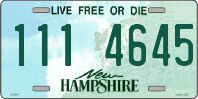 NH license plate 1114645