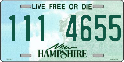 NH license plate 1114655