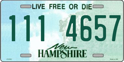 NH license plate 1114657