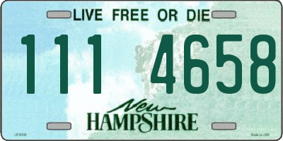 NH license plate 1114658