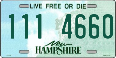 NH license plate 1114660
