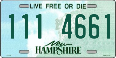NH license plate 1114661