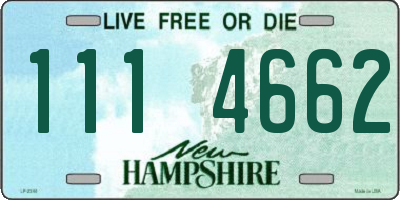 NH license plate 1114662
