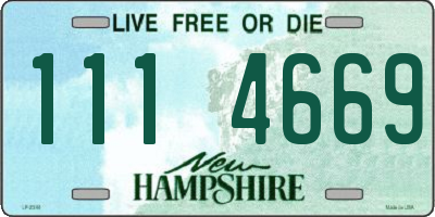 NH license plate 1114669