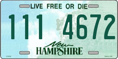 NH license plate 1114672