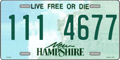 NH license plate 1114677