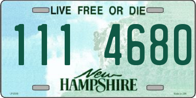 NH license plate 1114680