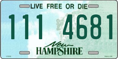 NH license plate 1114681