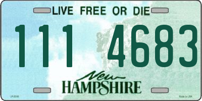 NH license plate 1114683