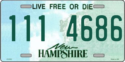 NH license plate 1114686