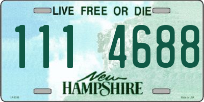 NH license plate 1114688
