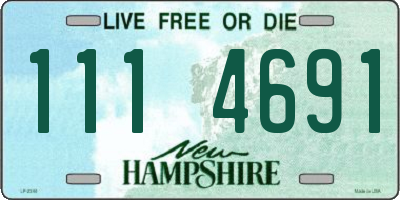 NH license plate 1114691