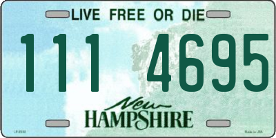 NH license plate 1114695