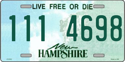 NH license plate 1114698