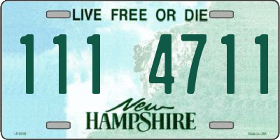 NH license plate 1114711