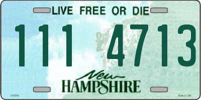 NH license plate 1114713