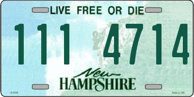 NH license plate 1114714