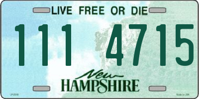 NH license plate 1114715