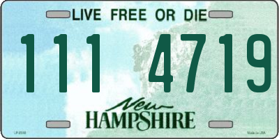 NH license plate 1114719