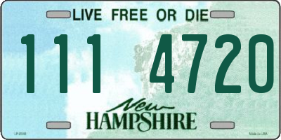 NH license plate 1114720