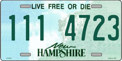 NH license plate 1114723