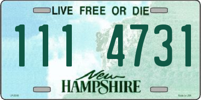 NH license plate 1114731