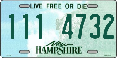 NH license plate 1114732