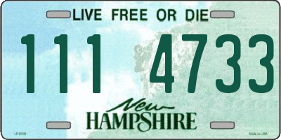 NH license plate 1114733