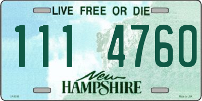 NH license plate 1114760