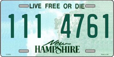 NH license plate 1114761