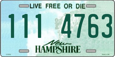 NH license plate 1114763