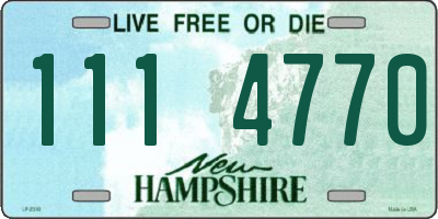 NH license plate 1114770