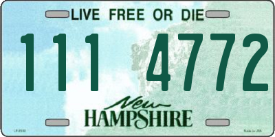 NH license plate 1114772