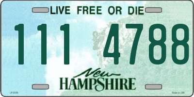 NH license plate 1114788