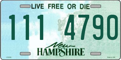 NH license plate 1114790