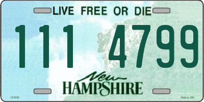 NH license plate 1114799